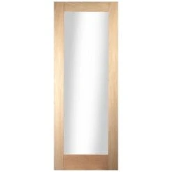 JELD-WEN Shaker 1 Light Clear Glazed Interior Door 1981 X 762 X 35mm - 26WOAKSHAK1+GCF
