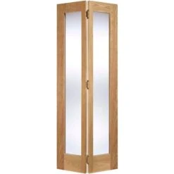 LPD Pattern 10 Bi-Fold Unfinished Oak Interior Door 1981 X 762 X 35mm - BFOP10G30
