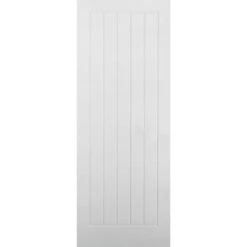 LPD Vertical 5P Primed White Interior Fire Door 1981 X 762 X 44mm - FCTEXV5P30