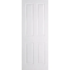 LPD 4P Primed White Interior Door 2040 X 826 X 40mm - TEX4P826