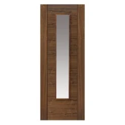 JB Kind Emral Walnut Glazed Interior Door 1981 X 686 X 35mm - WEMR23