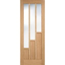 LPD Coventry 3L Pre-Finished Oak Interior Door 1981 X 762 X 35mm - PFCOVOAKGL30