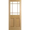 LPD Downham 9L Unglazed Unfinished Oak Interior Door 1981 X 762 X 35mm - PPDOW30OAK