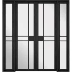 LPD Greenwich W6 Primed Black Interior Room Divider 2031 X 1904mm - W6GREENWBLA