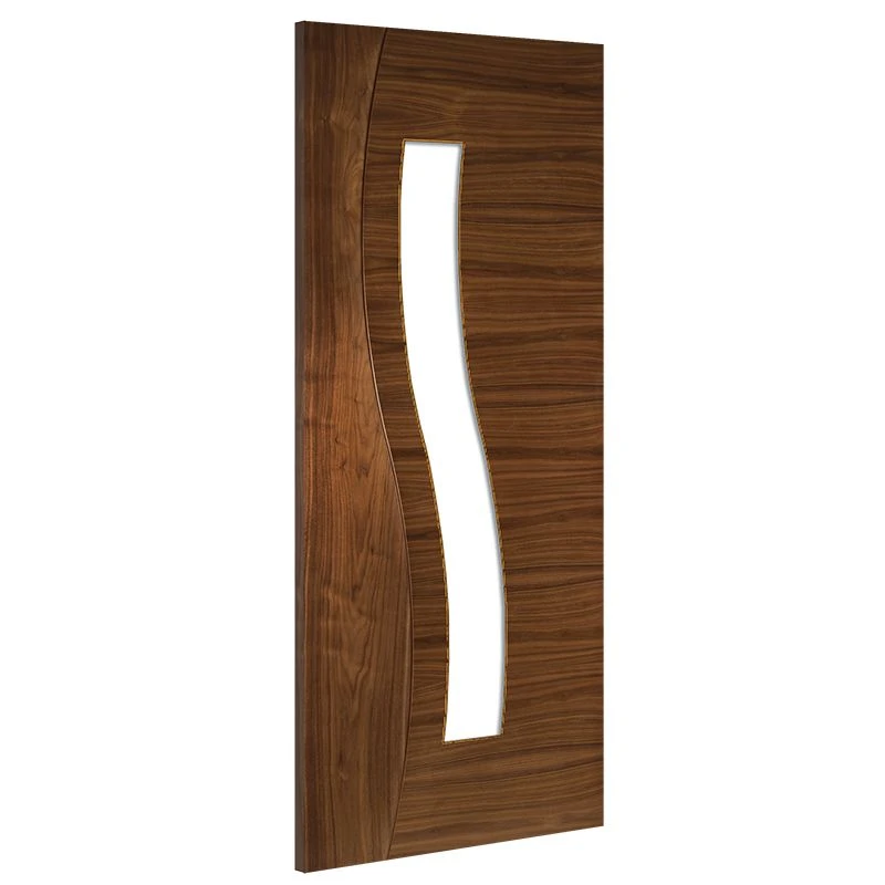 Deanta Cadiz Prefinished Walnut Glazed Interior Door 1981 X 610 X 35mm - 35CADWGX610FSC 2 Deanta Cadiz Prefinished Walnut Glazed Interior Door 1981 X 610 X 35mm - 35CADWGX610FSC - Image 2
