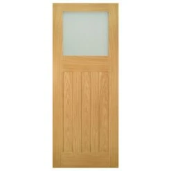 Deanta Cambridge Unfinished Oak Frosted Glaze Interior Door 2032 X 813 X 35mm- 35CAMBGUNX813 5 Deanta Cambridge Unfinished Oak Frosted Glaze Interior Door 2032 X 813 X 35mm- 35CAMBGUNX813 -Bostitch Store 35cambgunx813 3