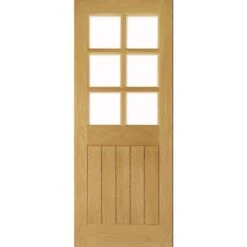 Deanta Ely Prefinished Oak Bevelled Glaze Interior Door 1981 X 762 X 35mm - 35ELYGBX762FSC 5 Deanta Ely Prefinished Oak Bevelled Glaze Interior Door 1981 X 762 X 35mm - 35ELYGBX762FSC -Bostitch Store 35elygbx762fsc 2