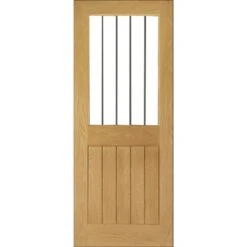 Deanta Ely Prefinished Oak Glazed Interior Door 1981 X 762 X 35mm - 35ELYGCX762FSC 5 Deanta Ely Prefinished Oak Glazed Interior Door 1981 X 762 X 35mm - 35ELYGCX762FSC -Bostitch Store 35elygcx762fsc 2