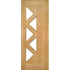 Deanta Ely Prefinished Oak Glazed Interior Door 1981 X 686 X 35mm - 35ELYGX686FSC -Bostitch Store 35elygx686fsc 2