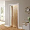 Deanta Ely Unfinished Oak Interior Door 1981 X 762 X 35mm - 35HP22UNX762