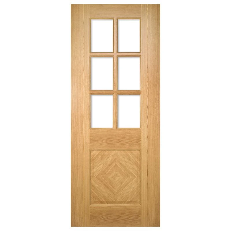 Deanta Kensington Prefinished Oak Bevelled Glaze Interior Door 1981 X 838 X 35mm - 35KENSGBX838FSC 3 Deanta Kensington Prefinished Oak Bevelled Glaze Interior Door 1981 X 838 X 35mm - 35KENSGBX838FSC - Image 3