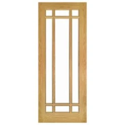 Deanta Kerry Unfinished Oak Bevelled Glaze Interior Door 1981 X 610 X 35mm - 35NM5GBUNX610 -Bostitch Store 35nm5gbunx610 3