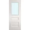 Deanta Windsor White Primed Bevelled Glaze Interior Door 1981 X 762 X 35mm - 35WINGWHP762