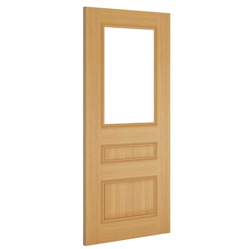 Deanta Windsor Prefinished Oak Bevelled Glaze Interior Door 1981 X 838 X 35mm - 35WINGX838FSC 2 Deanta Windsor Prefinished Oak Bevelled Glaze Interior Door 1981 X 838 X 35mm - 35WINGX838FSC - Image 2