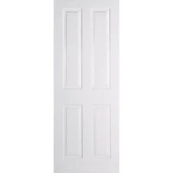 LPD 4P Primed White Interior Door 1981 X 610 X 35mm - TEX4P24