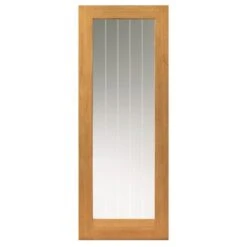 JB Kind Thames 1 Light Pre-finished Oak Interior Door 2040 X 726 X 40mm - VOTHA1L726