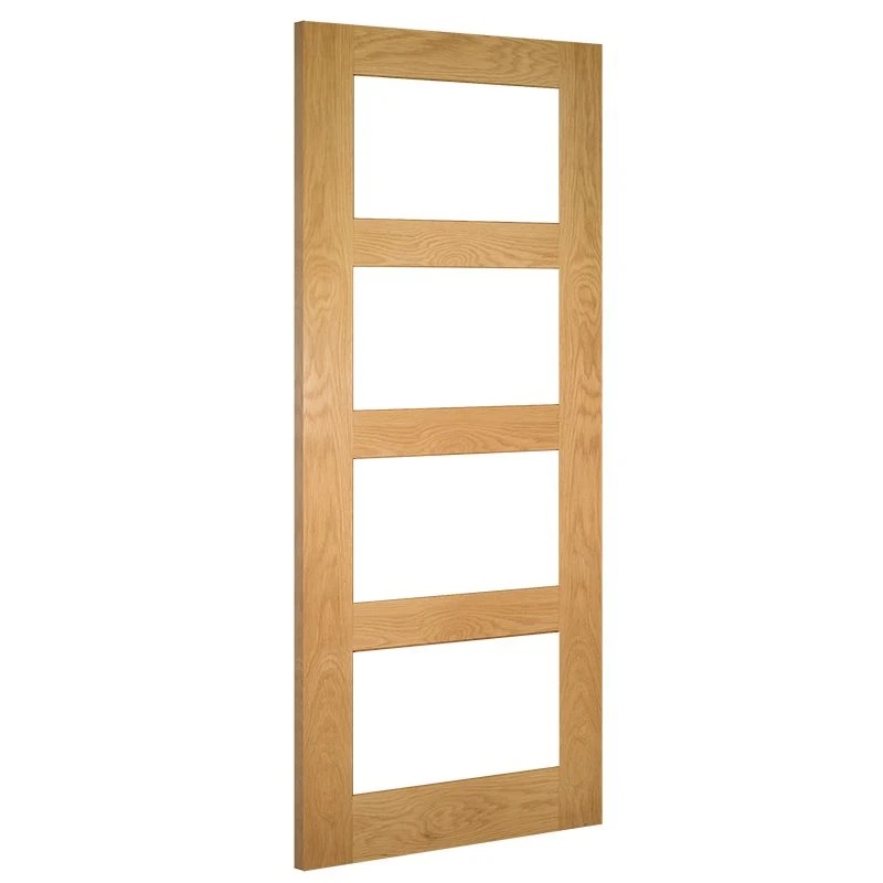 Deanta Coventry Unfinished Oak Glazed Interior Door 2040 X 726 X 40mm - 40HP1GCUNX726 2 Deanta Coventry Unfinished Oak Glazed Interior Door 2040 X 726 X 40mm - 40HP1GCUNX726 - Image 2