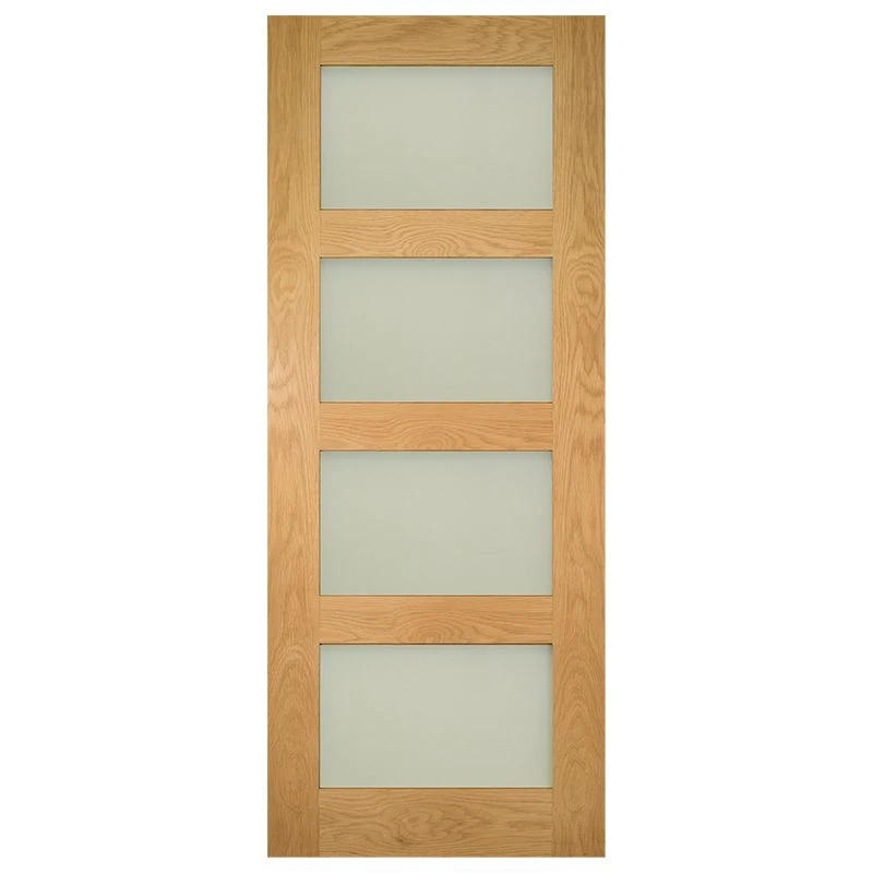Deanta Coventry Prefinished Oak Glazed Interior Door 2040 X 726 X 40mm - 40HP1GCX726FSC 3 Deanta Coventry Prefinished Oak Glazed Interior Door 2040 X 726 X 40mm - 40HP1GCX726FSC - Image 3