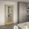 Deanta Norwich Unfinished Oak Bevelled Glaze Interior Door 2040 X 826 X 40mm - 40NORWGUNX826