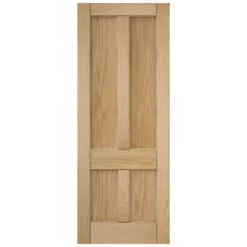 JELD-WEN 4 Panel Oak Interior Door 1981 X 686 X 35mm - 23OAKDEC4
