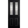 LPD Malton 2L Glazed Pre-Finished Black Front White Inside Exterior Door 1981 X 838 X 44mm - GRPMALBLA33