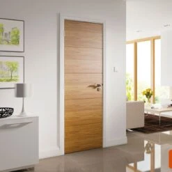Deanta Augusta Prefinished Oak Interior Fire Door 1981 X 838 X 45mm - 45AUGF/DX838FSC