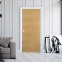 Deanta Cadiz Prefinished Oak Interior Fire Door 1981 X 762 X 45mm - 45CADF/DX762FSC