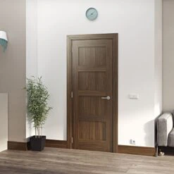 Deanta Coventry Prefinished Walnut Interior Fire Door 1981 X 610 X 45mm - 45HP1WF/DX610FSC