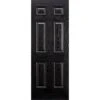 LPD Colonial 6P Pre-Finished Black GRP Exterior Door 1981 X 838 X 44mm - GRPCOLBLA33