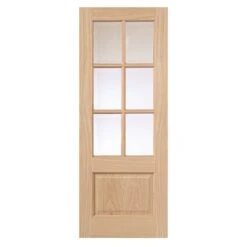 JB Kind Dove Oak Glazed Interior Door 1981 X 762 X 35mm - ODOV26