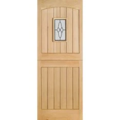 LPD Cottage Stable 1L Unfinished Oak Exterior Door 1981 X 762 X 44mm - OCOTTSTA30