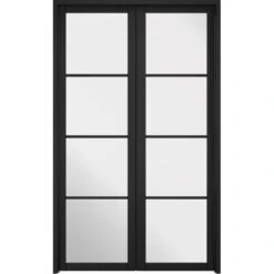 LPD Soho W4 Primed Black Interior Room Divider 2031 X 1246mm - W4SOHOBLA
