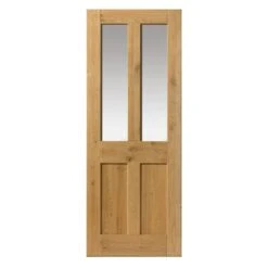 JB Kind Rustic Oak 4 Panel Glazed Interior Door 1981 X 762 X 35mm - RO4P2TL26