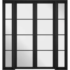 LPD Soho W6 Primed Black Interior Room Divider 2031 X 1904mm - W6SOHOBLA