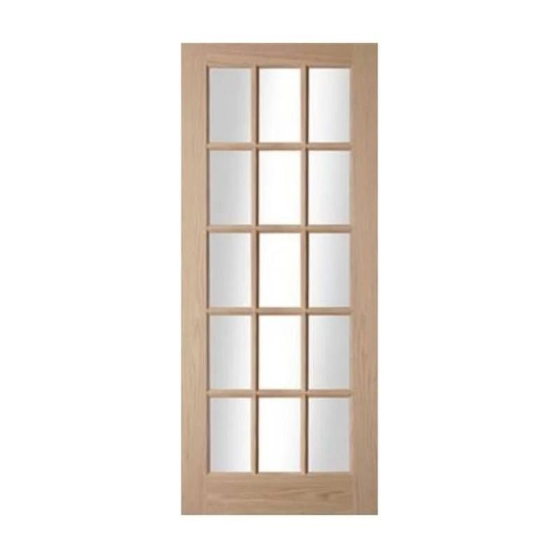 JELD-WEN 15 Light Clear Glazed Interior Door 1981 X 610 X 35mm - 20WOAK15+GCF 1 JELD-WEN 15 Light Clear Glazed Interior Door 1981 X 610 X 35mm - 20WOAK15+GCF