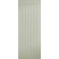 LPD Embossed Norfolk Pre-Finished French Sage Exterior Door 2032 X 813 X 44mm - EMBNORFRS32