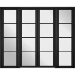 LPD Soho W8 Primed Black Interior Room Divider 2031 X 2478mm - W8SOHOBLA