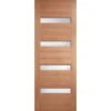 LPD Balham Frosted Glazed Hardwood M&T Exterior Door 2032 X 813 X 44mm - MTBALFGDG32