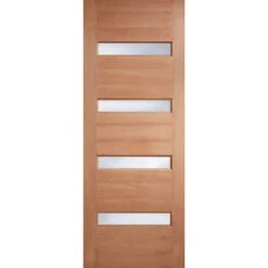 LPD Balham Frosted Glazed Hardwood M&T Exterior Door 2032 X 813 X 44mm - MTBALFGDG32
