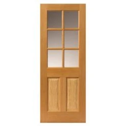 JB Kind Dean Oak Glazed Interior Door 1981 X 686 X 35mm - VSO6L2P23G
