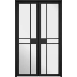 LPD Greenwich W4 Primed Black Interior Room Divider 2031 X 1246mm - W4GREENWBLA