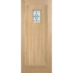 LPD Cottage 1L Unfinished Oak Exterior Door 1981 X 838 X 44mm - OCOTTG33