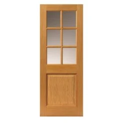 JB Kind Arden Oak Glazed Interior Door 1981 X 838 X 35mm - VSO6L1P29G