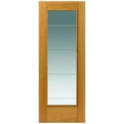 JB Kind Medina Oak Glazed Interior Door 2040 X 626 X 40mm - OMED626G
