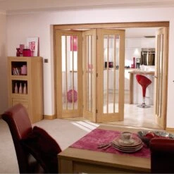 LPD Doors Interior Oak Nuvu Roomfold Frame Set 3+3 4188 X 2078mm Frame - NVFS41883/3*