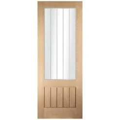 JELD-WEN Cottage Etch Glazed Interior Door 1981 X 838 X 35mm - 29WOAKFL+GE