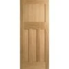 LPD DX 30s Unfinished Oak Interior Door 1981 X 762 X 35mm - PPDX30OAK