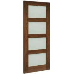 Deanta Coventry Prefinished Walnut Frosted Glaze Interior Door 1981 X 838 X 35mm - 35HP1WGFX838FSC 5 Deanta Coventry Prefinished Walnut Frosted Glaze Interior Door 1981 X 838 X 35mm - 35HP1WGFX838FSC -Bostitch Store coventry frosted