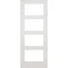 Deanta Coventry White Primed Glazed Interior Door 2040 X 826 X 40mm - 40COVGCWHP826