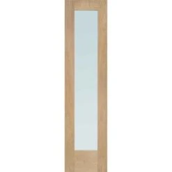XL Joinery Pattern 10 Double Glazed External Oak Door (Dowelled) Side Light With Obscure Glass 2032 X 584 X 44mm - DGOP10SL23-80